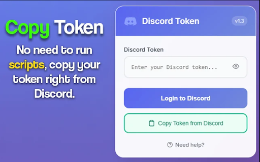 Discord Token Login screenshot