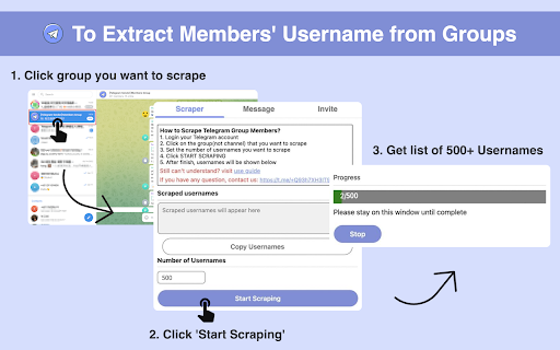 TG Sender - TG bulk message send and invite screenshot