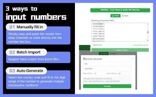 WA Number Checker – Check WhatsApp Number Registration screenshot