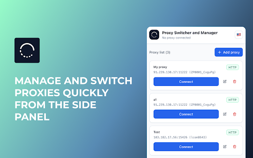 Proxy Switcher and Manager screenshot