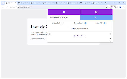 Tab Auto Refresh screenshot