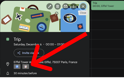 Google Calendar Location Link Fixer screenshot