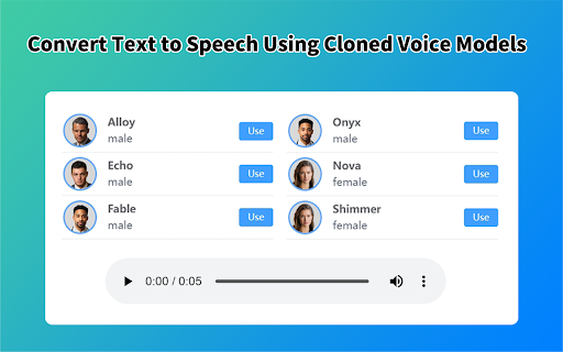 AI Voice Cloning screenshot