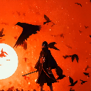 Itachi Akatsuki Sunset Crows Live Wallpaper icon