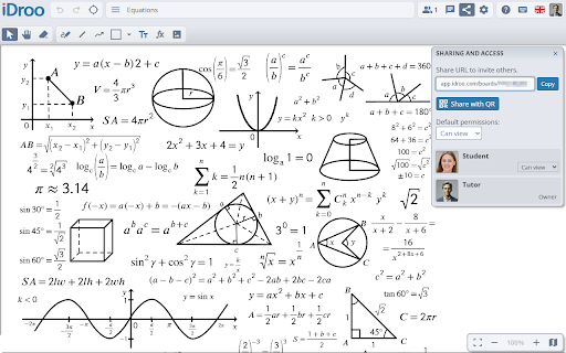 iDroo - Intuitive Online Whiteboard screenshot