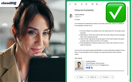 Forwarded Email Importer by cloudHQ screenshot