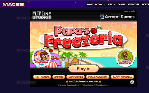 Papa's Freezeria Unblocked Game - Launcher screenshot