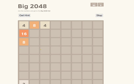 Big 2048 screenshot