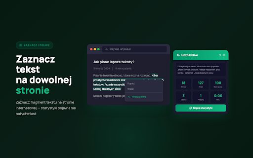 Licznik Słów i Znaków - Policz Słowa, Zdania, Akapity screenshot