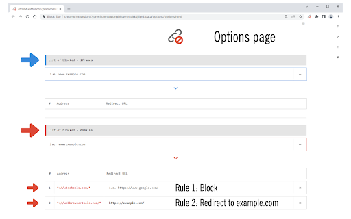 Block Site screenshot