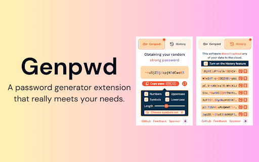 Genpwd | Strong Password Generator screenshot