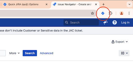 Quick JIRA screenshot