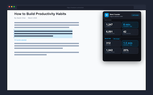 Word Counter screenshot
