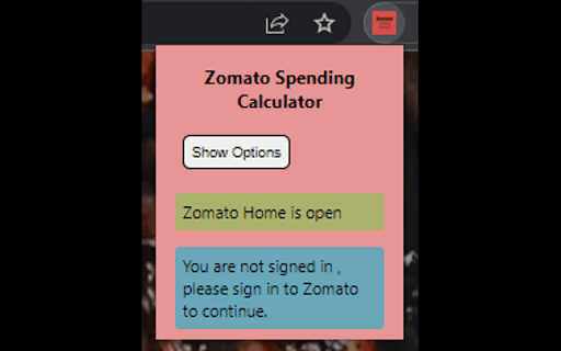 zomato-spending-calculator screenshot