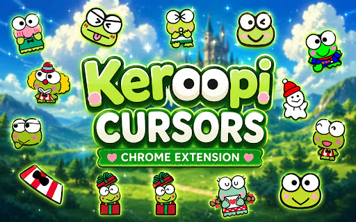 Keroppi Cursor - Sanrio Kawaii Cursor Chrome screenshot