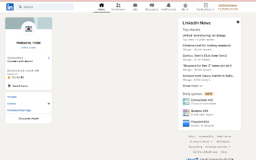 LinkedIn Feed Blocker Extension screenshot