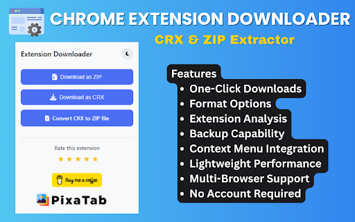 Chrome Extension Downloader - CRX & ZIP Extractor screenshot