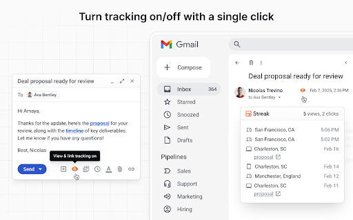Streak Email Tracking for Gmail screenshot