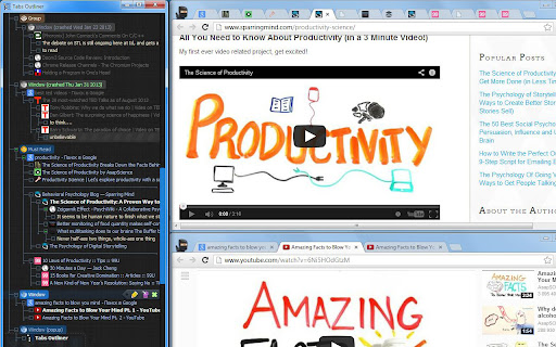 Tabs Outliner screenshot