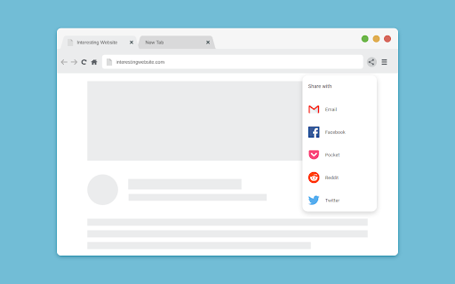 Share with for Google Chrome™ screenshot
