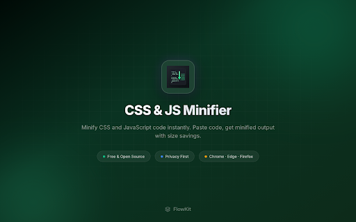 CSS & JS Minifier screenshot