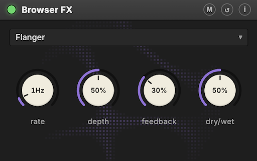 Browser FX: Tab Audio Effects + MIDI screenshot
