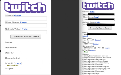 Twitch API Injector screenshot