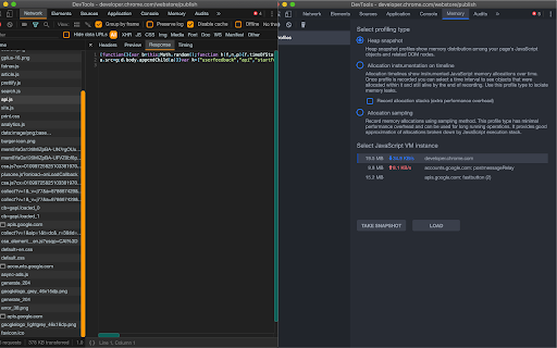 Material DevTools Theme Collection screenshot