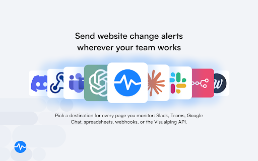 Visualping: Website change detection, monitoring and alerts screenshot