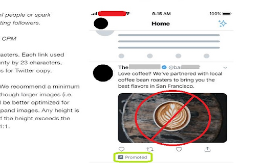 twitterAdRemover screenshot