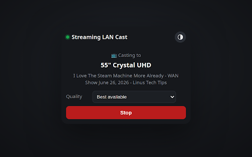 Streaming LAN Cast screenshot
