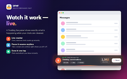 Delete Facebook Messages Fast 2026 screenshot