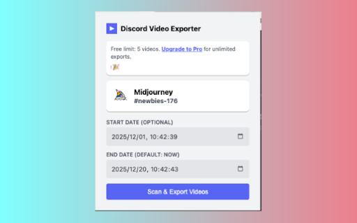 Discord Video Downloader screenshot