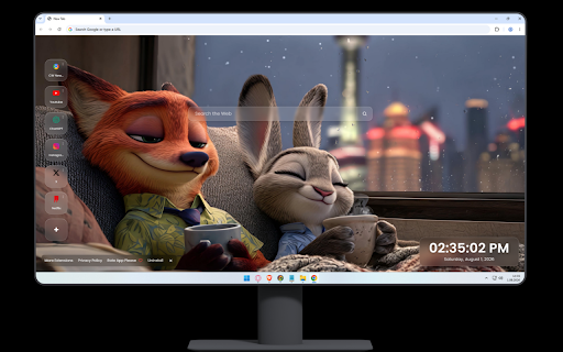 Nick & Judy Relax - Zootopia Live Wallpaper screenshot
