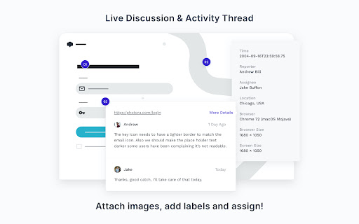 Usersnap - Capture visual feedback & bugs screenshot