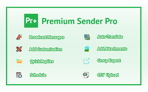 Premium Sender Pro - Free Bulk Message Sender screenshot