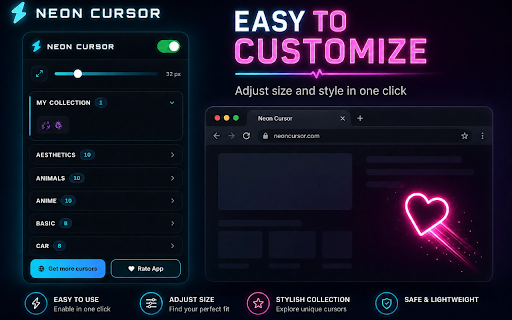 Neon Cursor - Custom Cursor for Chrome™ screenshot