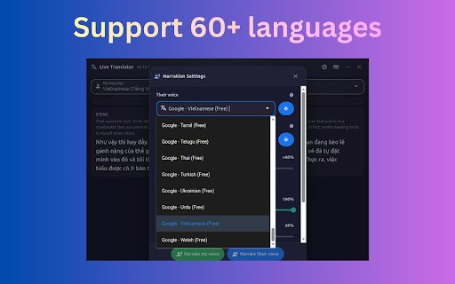 EziTranslate: Live Translator for Meetings & Videos screenshot