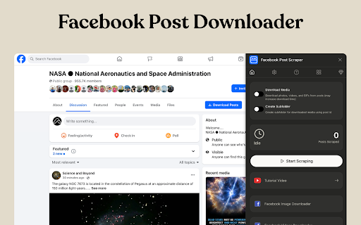 Facebook Post Scraper screenshot