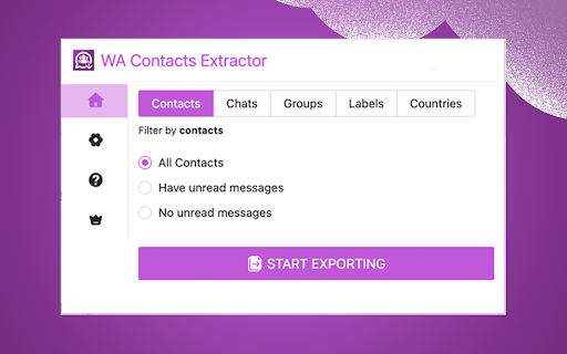 WA Contacts Extractor screenshot