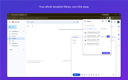 Quikrep - Email Template Manager screenshot
