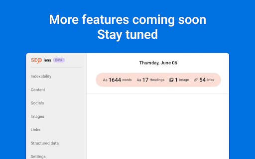 SEO Lens | A free tool for On-page seo screenshot