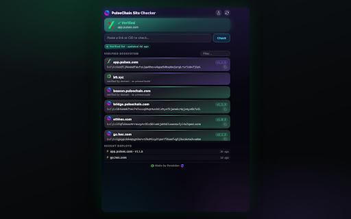 PulseChain Site Checker screenshot