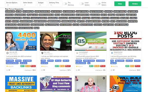 Fiverr Quick View screenshot