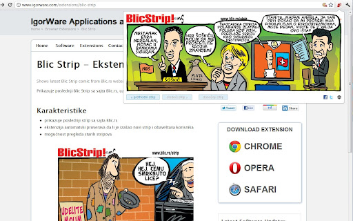 Blic Strip screenshot