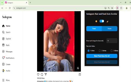 Reel and Feed Auto Scroller screenshot