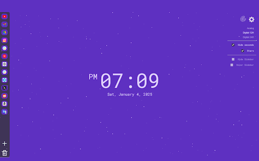 Calendar Clock - New Tab screenshot