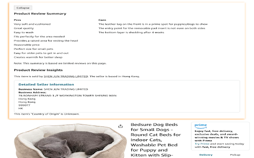 Review Hero, Amazon Product Review Summarizer screenshot