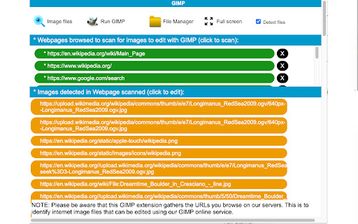 Gimp online - image editor and paint tool screenshot