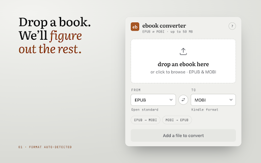 EPUB to MOBI Converter screenshot